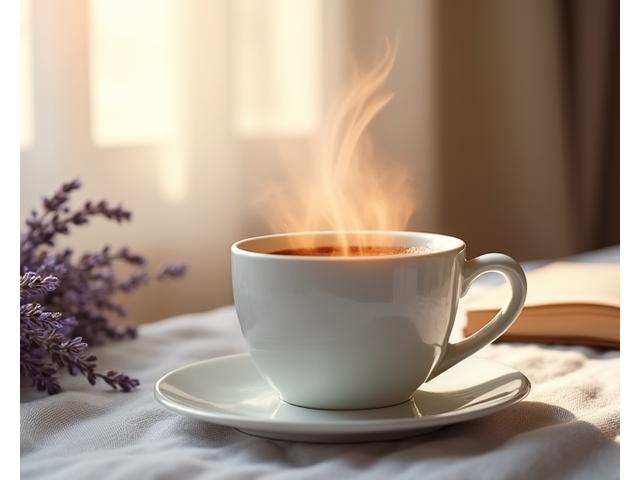 편안한 디카페인 커피 한 잔